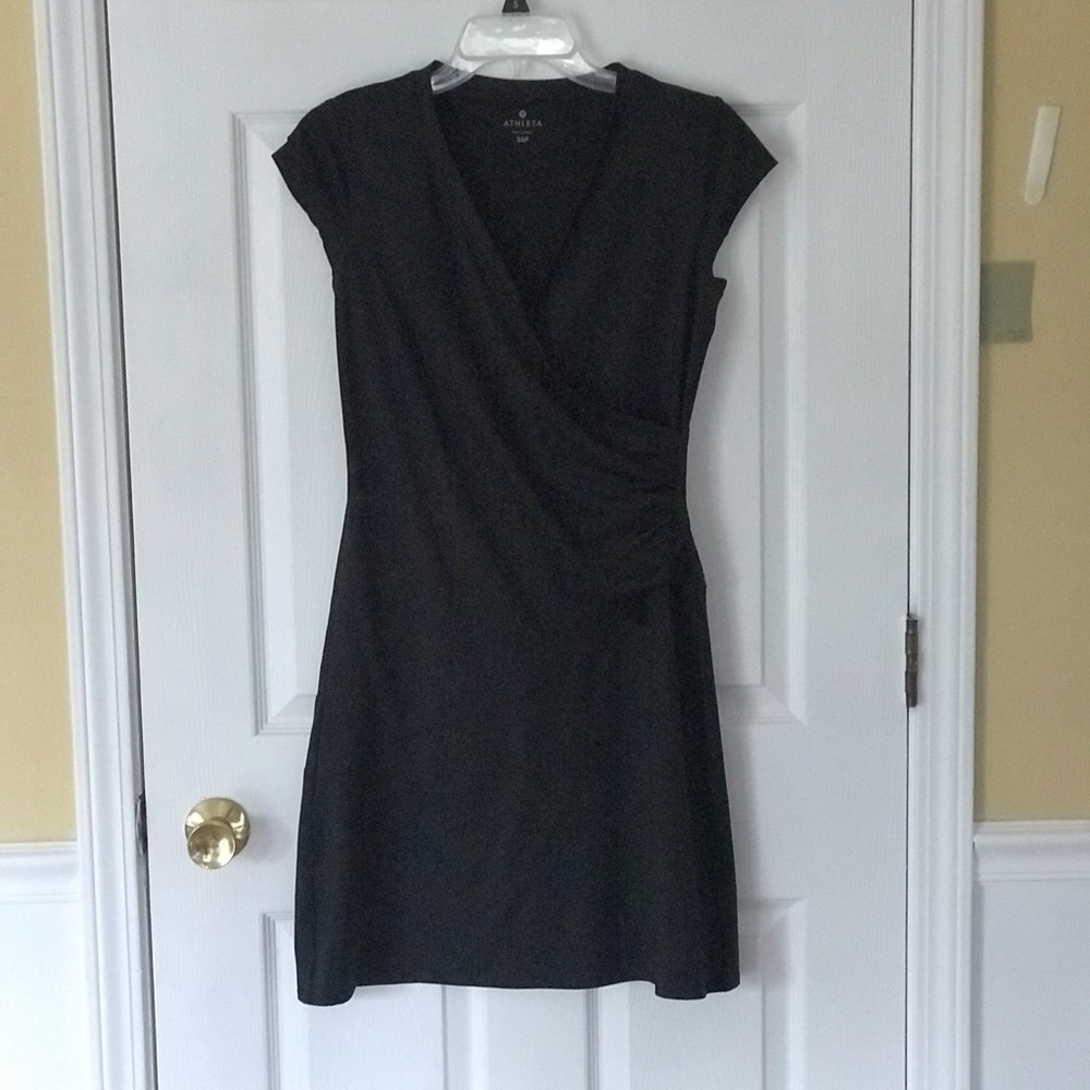 Athlete faux wrap dress